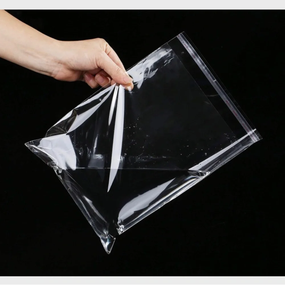 50pcs~ Bundle 25 (6x9”) & 25 (10x13”) Clear Cello Bags w/50ct Free Stickers 🦎🆕